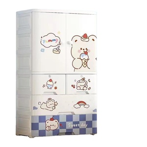 Hiện đại 4 lớp nhựa bé tủ quần áo tủ quần áo tủ quần áo cho tủ quần áo sử dụng chung đồ nội thất nhà cho phòng ngủ & phòng khách - Product Image 1