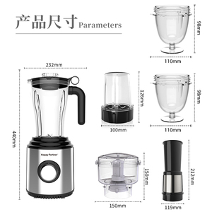 HappyPartner 2L Electric Multi-Purpose Blender With Adjustable Speed Multi-Function Fruit Juicer <strong>Mixer</strong> - Product Image 6