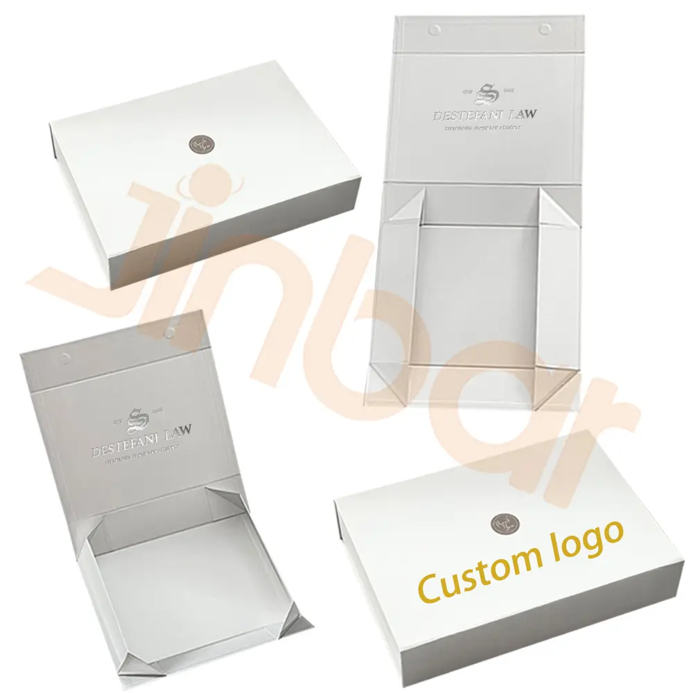 Jinbar Surprise Box Caixa De Embalagem De Presente Para Dinheiro Branco E Ouro Caixa De Presente Dobrável Presente Ou Breadboxes