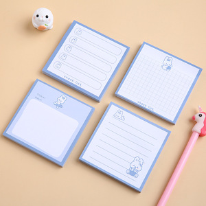 Bloc de notas de escritura promocional Post Note Custom Kawaii Sticky Notes Memopad Set con logotipo impreso - Product Image 6
