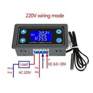 Controlador de temperatura Digital, pantalla LED, regulador de calefacción/refrigeración, termostato, interruptor XY-WT01 - Product Image 5