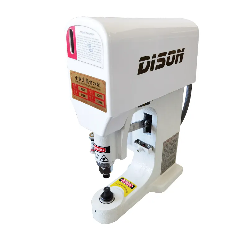 DS-8808 Automatic eyelet button hole punching machine pneumatic shoe eyelet sewing attaching machine