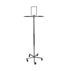 Круглая металлическая круглая вращающаяся полка с 4 колесами - Product Image 4