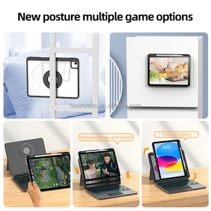 工場カスタマイズワイヤレスキーボードケース360回転機能BT USB iPad Air/Pro 10.2/10.5/10.9/11/12に対応-新品 - Product Image 4