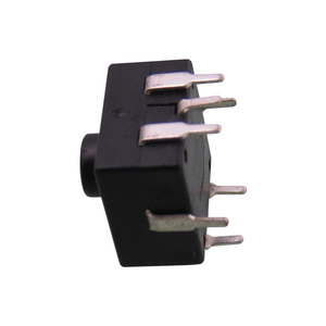 7-Pin nero 12*12mm PCB terminale di chiusura di plastica torcia elettrica interruttore a pulsante struttura elettronica On-On-On-On-On Touch Switch - Product Image 4