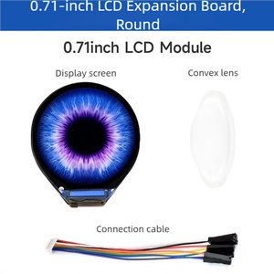 <strong>Raspberry</strong> <strong>PI</strong> Pico/ESP32 0.71-inch LCD Display, Circular IPS <strong>Color</strong> Screen, SPI Interface - Product Image 6