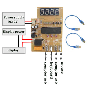 Coin Operated Games Timer <strong>Control</strong> Board <strong>Computer</strong> Countdown Display to Manage <strong>Keyboard</strong> and <strong>Mouse</strong> - Product Image 4