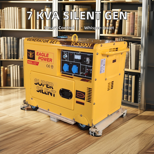 Taşınabilir 7 kVA 5.0kW süper sessiz dizel jeneratör elektrik anahtar başlangıç üç fazlı marka dizel motor makine hız regülatörü - Product Image 4