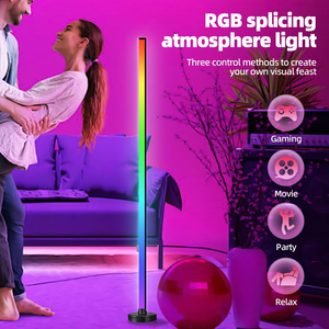 Modern RGB LED Floor <strong>Lamp</strong> for Bedroom &amp; Living Room Smart APP Remote Control Music Sync USB Power Source <strong>Timed</strong> Corner Lighting - Product Image 4