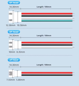 Bán buôn 2P 3P 4P Nam Nữ nối xh2.54mm thiết bị đầu cuối ul1007 22AWG Fan <span class=keywords><strong>Led</strong></span> chiếu sáng dây nịt - Product Image 3