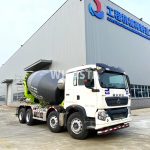 HOWO 8*4 şasi ile yüksek kaliteli Zoomlion kendinden yükleme çimento mikser kamyonu 12M3 özellikler çekirdek bileşenleri adam Motor motoru - Product Image 1