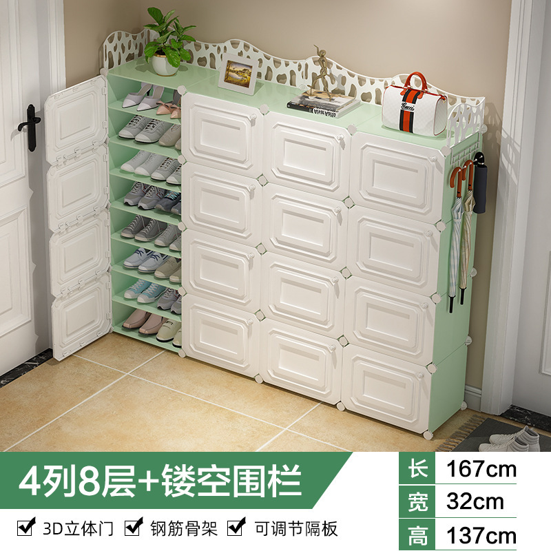 4 columns of 8-layer fence