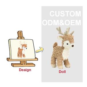 צעצועי כלבים רכים במיוחד מכותנה PP ופוליאסטר, בעיצוב דינוזאור, ניתנים להתאמה אישית, רקומים, מתנות יום הולדת ODM, צעצועי חיות פרווה להפגת מתחים - Product Image 3