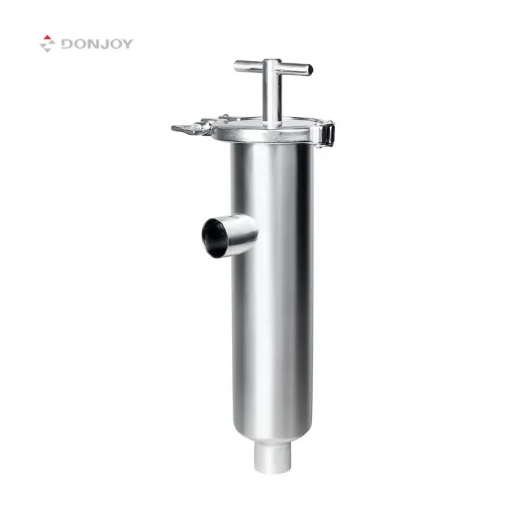 DONJOY saringan sudut 304 316L, filter sanitasi stainless steel dengan kawat jala