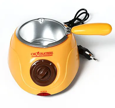 Sıcak satış çikolata erime ısınma fondü seti elektrik Choco eriyik/ısıtıcı makinesi Set w/sıcak daldırma fonksiyonu & Remova tutmak