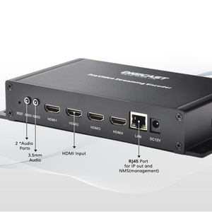 Cabecera IPTV equipo 4 canales h264 codificador 4 en 1 ip codificador de vídeo streaming en directo encoder iptv - Product Image 3