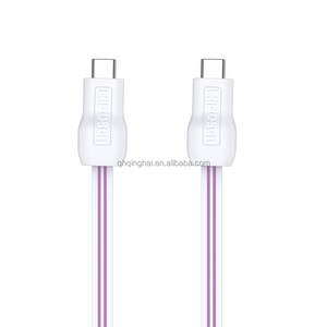 USB A tipi C saf bakır tel çekirdek 1M kare tip C veri LED hızlı şarj 12V 5A 65W 100W şarj kablosu - Product Image 5