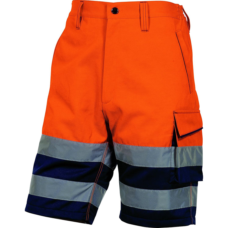 HI vis slim fit shorts rojo