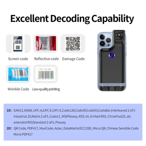 Código de barras óptico de mano Lector 2D Qr Código de barras Escáner de imagen Cmos portátil móvil - Product Image 5