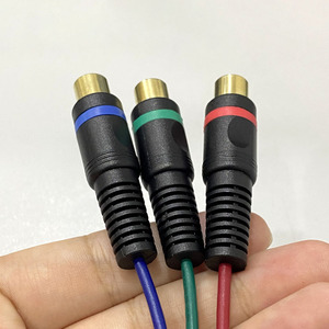15 Pines de alta densidad D-Sub Cable VGA a 3 RCA convertidor VGA macho a hembra RCA HD15 al componente RCA Breakout Cable adaptador de Cable