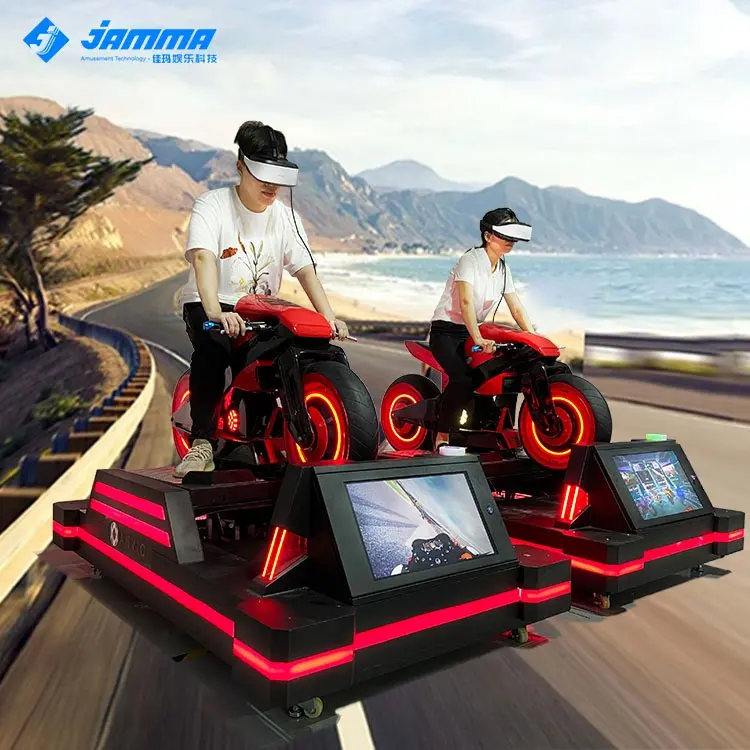 Vr Game Motor Motorfiets 9D Vr Ras Auto Virtual Reality Game Machine Vr Rijden Racing Simulator