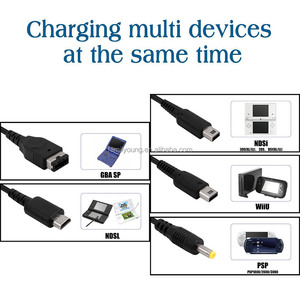ニンテンドー用1.2m3.9ft 5 in 1 USB充電ケーブルNew 3DS XL/LL 3DS 2DSi 2DS XL/LL GBA SP PSP 1000/2000/3000 - Product Image 5