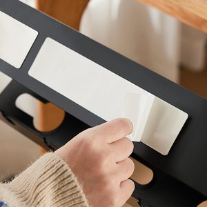 Escritorio de ordenador Wannuo, fila de inserción, ranura de almacenamiento fija sin perforaciones, placa de alimentación, estante de almacenamiento de plástico, organizador de cables debajo del escritorio - Product Image 4