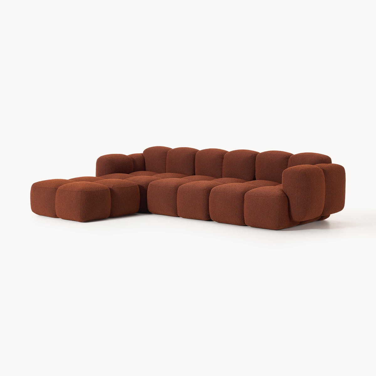 Terracotta Bouclé Fabric