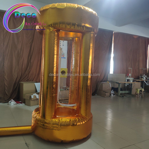 PVC充气现金立方钱抓钱机摊位带鼓风机用于广告活动促销 - Product Image 3
