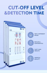迅速診断尿多剤テスト3in1テストキット3パネル尿テストキット - Product Image 2