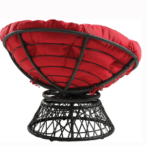Ay Papasan benzersiz tasarım 360 derece döner sandalye ay Papasan sandalye yastık ile - Product Image 5