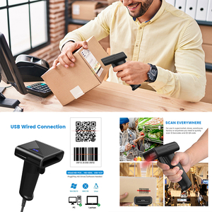 库存仓库系统条形码阅读器二维码2d有线条形码扫描仪 - Product Image 5
