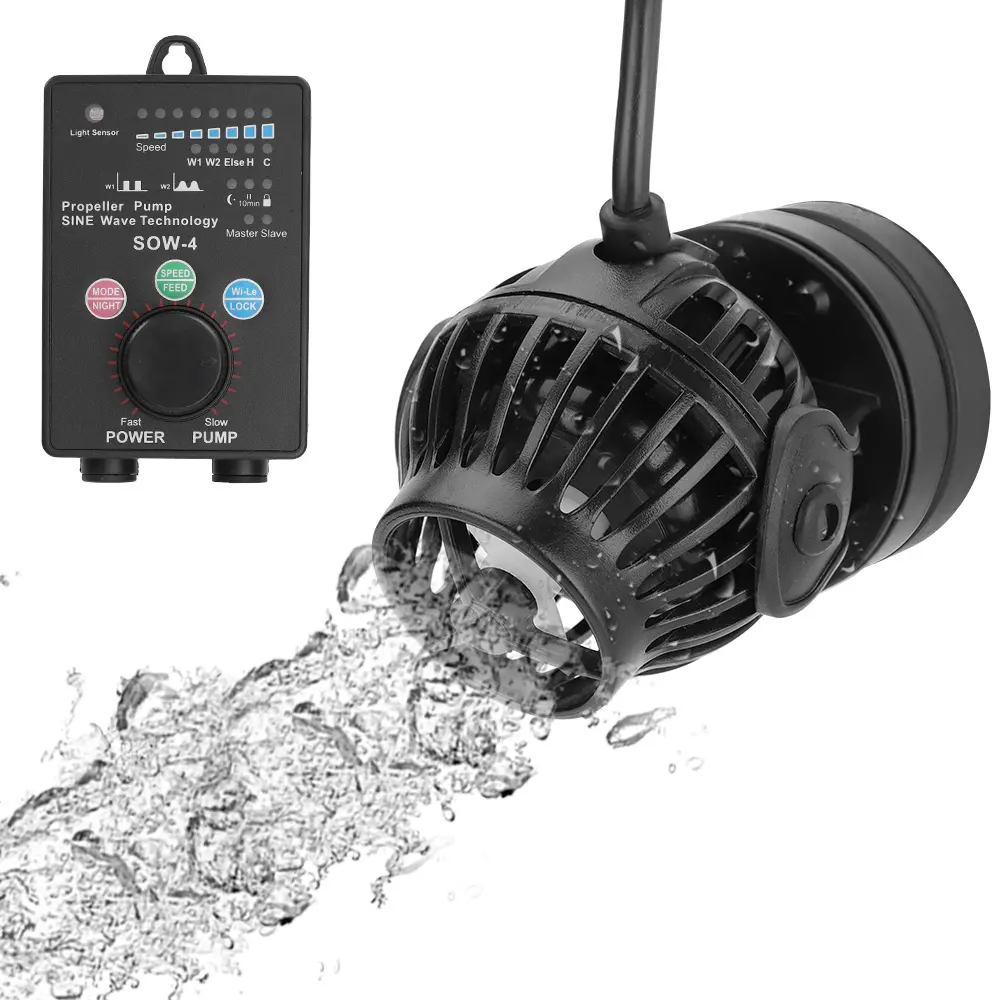 Wave Maker Flow Pump with Controller Submersible Aquarium Power head Fish Tank Wavemaker Circulation Pump