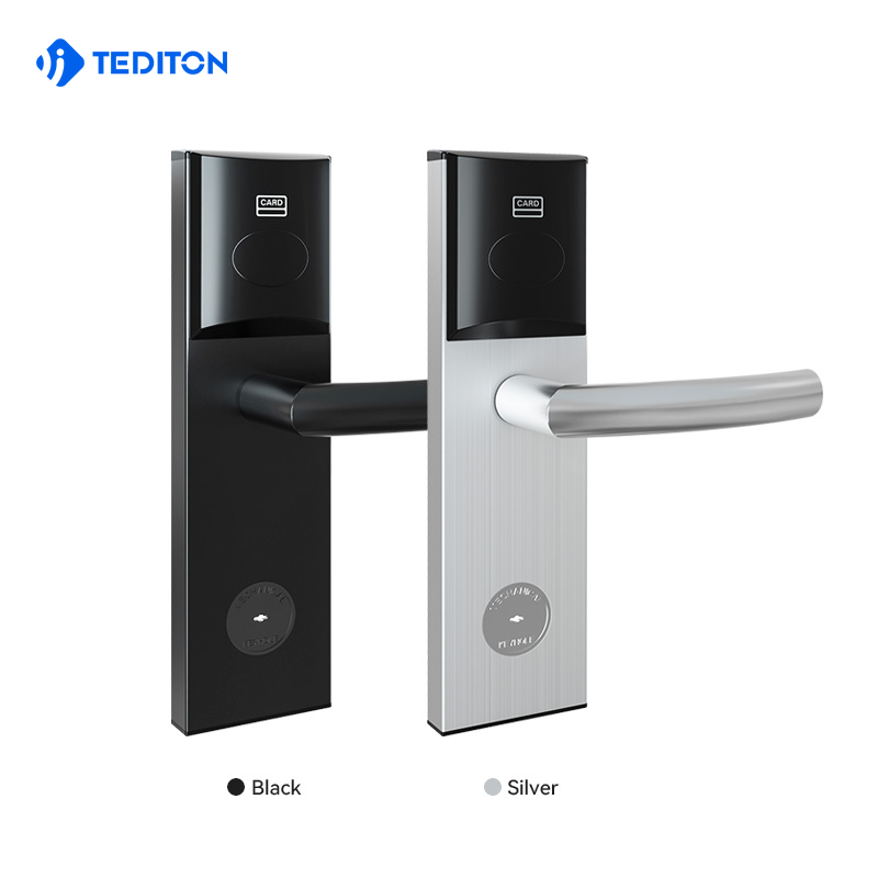 High Quality Card  Key Digital Steel handle Hotel   Management Software System Electronic Smart door lock