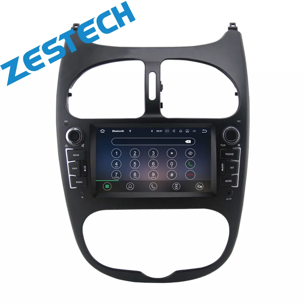 Zestech Android 12 заводская Автомагнитола для Peugeot 206 dvd плеер с аудио dvd gps навигация поддержка 4G wifi
