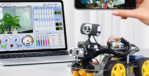 Kit di programmazione per auto <span class=keywords><strong>robot</strong></span> educativi per evitare gli ostacoli intelligenti ad ultrasuoni