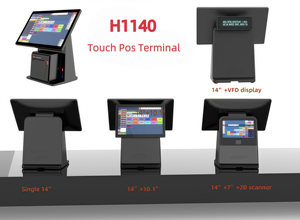 14 Inch Pos Cash Register Machine Windows/Android All in One Pos Terminal System for Retail <strong>With</strong> 80MM Thermal Printer