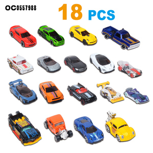 เด็ก1:64 18ชิ้นกล่องเก็บล้อฟรีโมเดลโลหะหล่อตายของเล่นรถชุด - Product Image 2