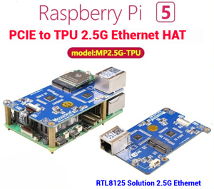 Hot Sales MP2.5G-TPU <strong>Raspberry</strong> <strong>Pi</strong> 5 AI Development Board <strong>With</strong> PCIE to TPU+2.5G <strong>Ethernet</strong> HAT Coral Edge TPU+Packaging - Product Image 4