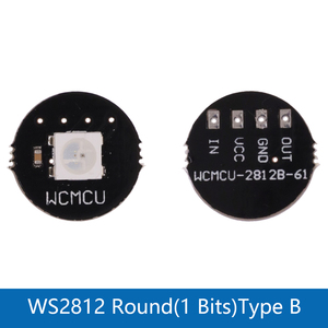 5V 1ビット3 4ビット7 8ビット9 12ビット16ビット24ビット32ビット64ビットWS2812 5050 RGB LEDリングランプライト + 統合ドライバーArduino Diy - Product Image 4
