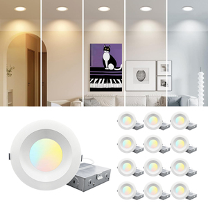 Factory Direct Sales 6Inch 5CCT with Junction Box ETL CETL <strong>LED</strong> Recessed Ceiling Lights - Product Image 2