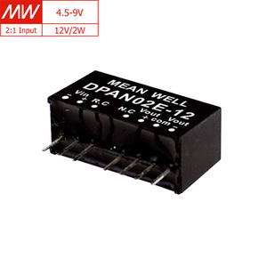 MEAN WELL DPAN02E-12, High Eff. 2W SIP <strong>DC</strong>-<strong>DC</strong> Converter, 9-18V <strong>Input</strong> Range, &plusmn;12V <strong>Output</strong>, Industrial Control - Product Image 1