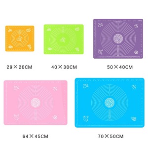 19.7x15.7&quot; Non-Stick Silicon <strong>Baking</strong> Mats Sheet with Scale Heat Resistant <strong>Baking</strong> Mat 50x40cm Kneading Pad (5 Various Size ) - Product Image 3
