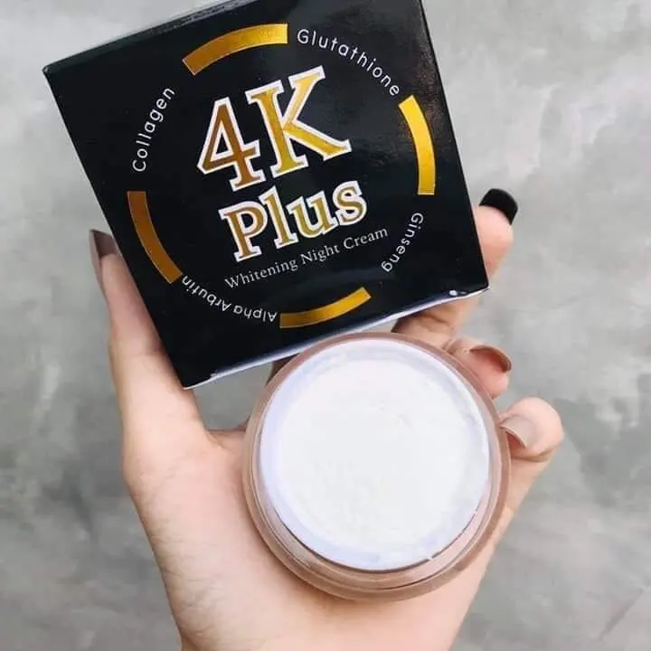 4K Plus Organische Whitening Nachtcrème Met Ginseng Arbutin Aloë Vera-Voedende Acne Behandeling Anti-Rimpel