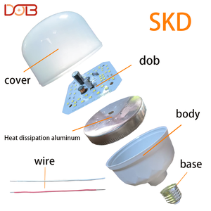 ชิปโมดูลหลอดไฟ LED 60W E27 Dob ฐาน B22ติดตั้งง่ายแผงวงจรอิเล็กทรอนิกส์ไดรเวอร์ฟรีหลอด LED อลูมิเนียม - Product Image 2