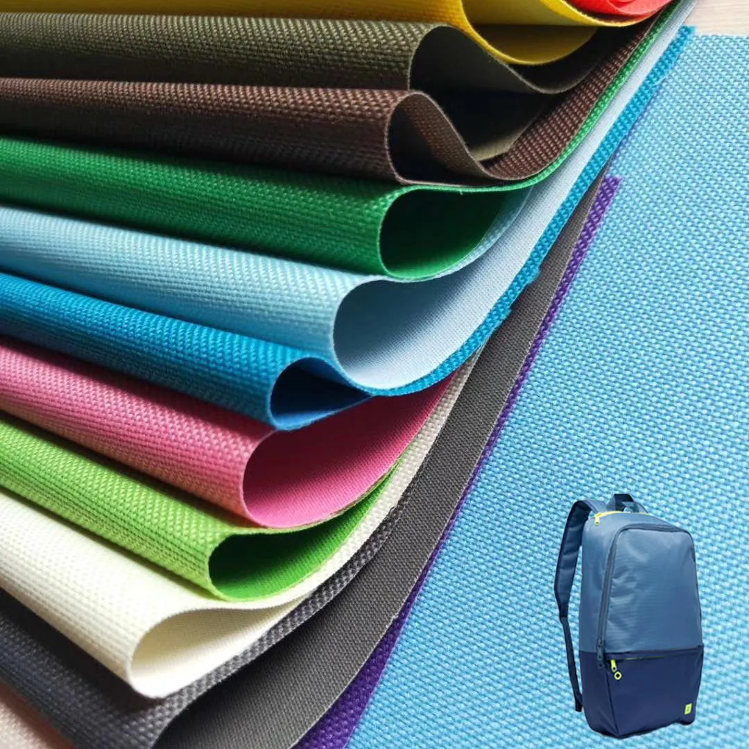 Fábrica por atacado PVC laminado impermeável 600D poliéster Oxford tecido para mochila escolar