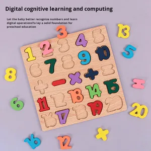 Bán buôn gỗ Letter-shaped Câu Đố Montessori học chữ 3D Trò chơi câu đố DIY giáo dục đồ chơi thích hợp cho trẻ em - Product Image 4