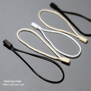 <strong>Custom</strong> Brand Name Factory Wholesale Gold Foil Embossed <strong>Printed</strong> Logo Plastic Hangtag Rope Seal <strong>String</strong> Lock <strong>Tags</strong> Cord for Garment - Product Image 2