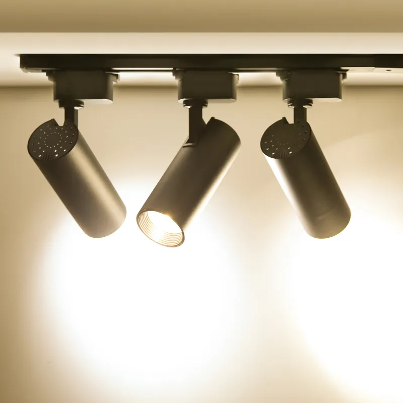 ไฟ LED ติดตาม AC180-265V 30วัตต์โคมไฟเพดานสำหรับห้องนั่งเล่นที่ทันสมัยโคมไฟติดผนังบ้านแสงซังสปอตไลท์ในร้านเสื้อผ้า
