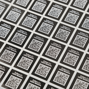 QR <strong>Label</strong> Sticker <strong>Custom</strong> Waterproof QR Code Barcode <strong>Label</strong> Sticker Sheet Sticker for Goods